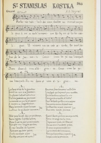Saint Stanislas Kostka Partitions gratuites